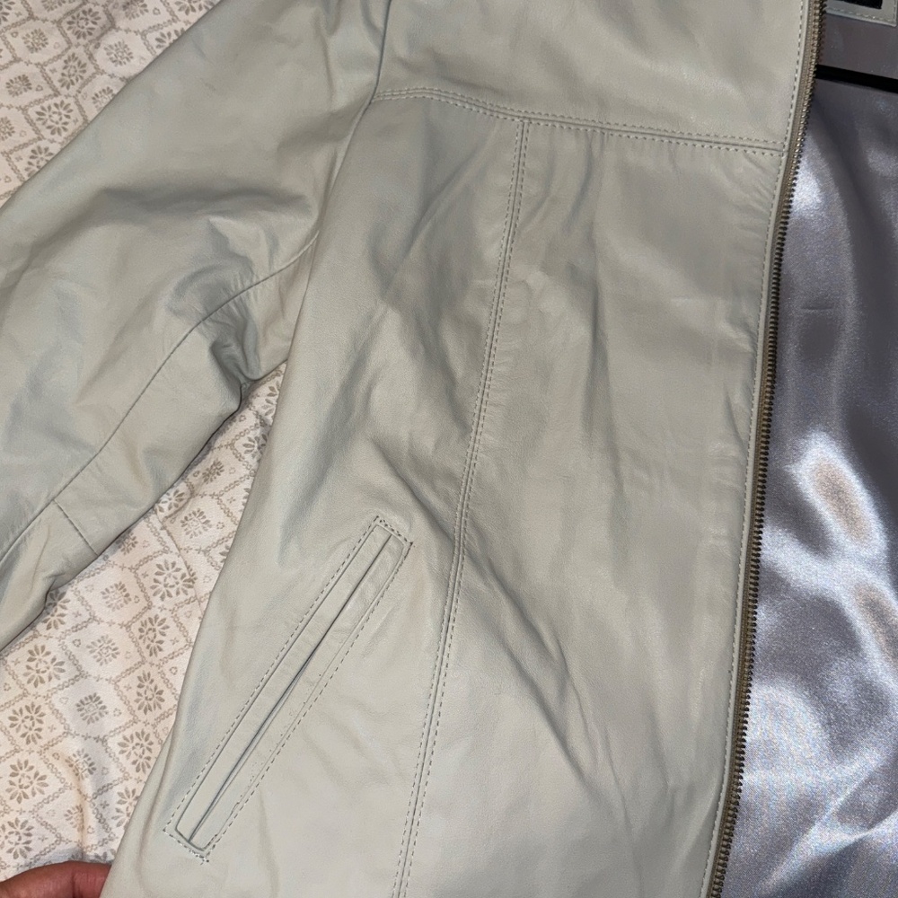 Reza Duro Leather Jacket - Light Gray (Size: 36 (M)) - Picture 3 of 6